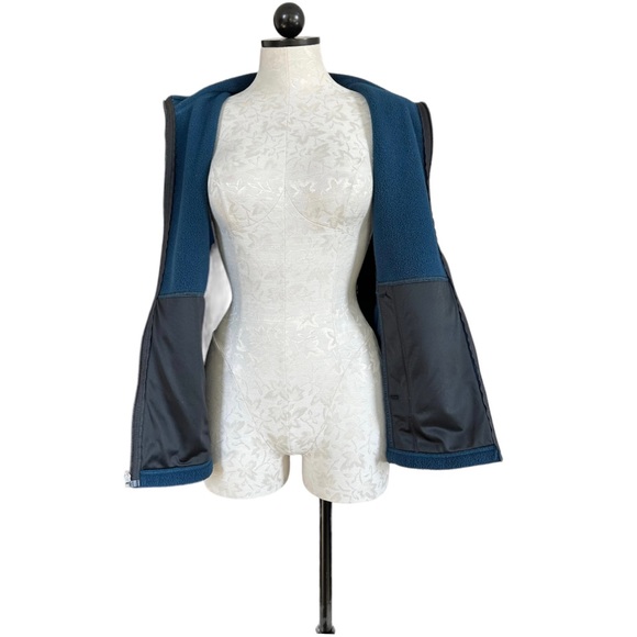 REI Men’s Fleece Vest Zipper Front Dark Blue Two Front Pockets Size Medium - Picture 6 of 13